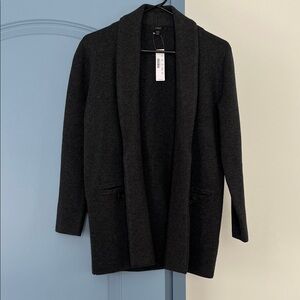 J. Crew Charcoal Open Front Cardigan